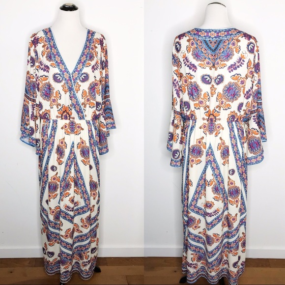 Altar'd State Dresses & Skirts - A’Beautiful Soul Stavern Boho Maxi Dress Plus